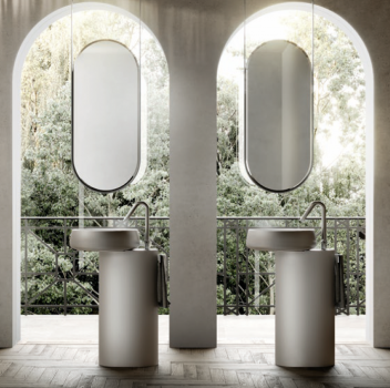 Idea Badmöbelset Cubik 10 exklusives und elegantes Badezimmer-Waschtisch-Set