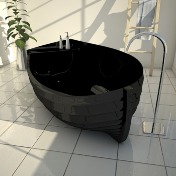 ZAD Italy Adamantx® freistehende ergonomische Badewanne Ocean Boot, italienisches Luxus-Design für Ihr Traumbad