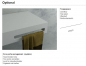 Preview: Moma Design Desk 50D System Waschtischplatte Top mit Waschbecken White Stonage