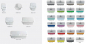 Preview: Bleu Provence True Colors Wandwaschbecken 42 cm für Kinder oder das bunte Traumbad