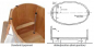 Preview: Blumenberg Sauna-Tauchbottich Tauchbecken oval