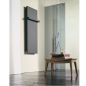 Preview: Caleido Ice bagno single vertical Designheizkörper mit Handtuchhalter