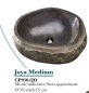 Preview: Cipi Joya Medium Aufsatzwaschbecken aus Flussstein