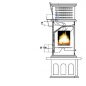 Preview: Herculina XXL Kaminofen Holzofen Ofen von Globe fire