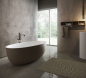 Preview: Idea Aqua Badewanne Disenia Round freistehend aus CRISTALPLANT®