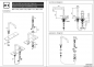 Preview: Jee-O slimline Waschbeckenarmatur 2 hole mixer set low niedrig