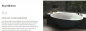 Preview: Mastella Bahia Design-Badewanne Material Cristalplant®