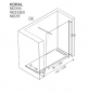 Preview: Mastella Koral Walk In Duschwand Duschabtrennung Duschkabine - modernes Design aus Italien