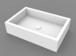 Preview: Moma Design Aufsatzwaschbecken Platinum 1 Waschschale Weiß matt White Stonage