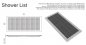 Preview: Moma Design Duschboard Shower List Duschwanne Wunschmaß Sonderanfertigung White Stonage Weiß matt