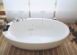 Preview: Moma Design Elitechnic Badewanne freistehend aus White Stonage mit Optionen