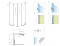 Preview: PUK Nieste Eckdusche 3 Eck-Duschkabine mit 2 Falttüren