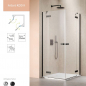 Preview: Radaway Arta 6 KDD II Eckdusche Eckeinstieg mit 2 Pendeltüren an Fixteil