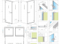 Preview: Radaway Arta 8 KDJI/QL KGJI PUK Nieste Eckdusche Schwenktür mit Seitenwand