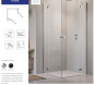 Preview: Radaway Essenza 6 KDD Eckdusche 2 Schwenktüren an 2 Fixteilen PUK Trave