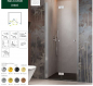 Preview: Radaway Nes DWB Duschtür für Nische Duschabtrennung Drehfalttür Falttür PUK Oder