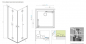 Preview: Radaway Nes KDD B Eckeinstieg Eck-Duschkabine mit Falttüren PUK Oder