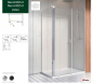 Preview: Radaway Nes KDS I Eck-Duschkabine Pendeltür an Festteil und Seitenwand PUK Oder