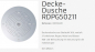 Preview: Rubicer Dusche RDPG50211 Regendusche Inox mit Farbtherapie Deckenmontage Unterputz