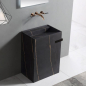 Preview: Rubicer Standwaschbecken Stunning Schwarz matt RSWZ068BLSS Solid Surface