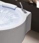 Preview: Rubicer Whirlpool-Badewanne Emotions mit Hydromassage exklusive Acrylwanne-Eckwanne Spabereich rund