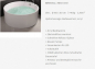 Preview: Rubicer Whirlpool-Badewanne New Full Moon mit Hydromassage exklusive runde Acrylwanne