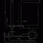 Preview: Tres elektronischer Wasserhahn Trestronic Anti-Covid Küchenarmatur Touch-Tres 161446