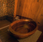 Preview: Unique Wood Design Holzbadewanne Baula Nr. 2 freistehende Badewanne aus Holz UWD