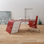 Preview: ZAD Italy Adamantx® Milano Schreibtisch für Büro, Arbeitszimmer und Homeoffice, italienisches Luxus-Design für Ihr Zuhause