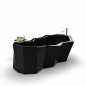 Preview: ZAD Italy Roccia Adamantx® freistehende ergonomische Badewanne Designbadewanne, italienisches Luxus-Design für Ihr Traumbad