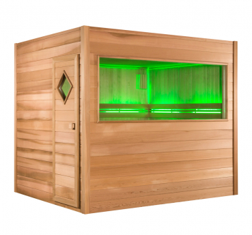 Alpha Industries Wellness Sensations Chaleur Outdoor Außensauna für 3-6 Personen, Wellness in Ihrem Garten