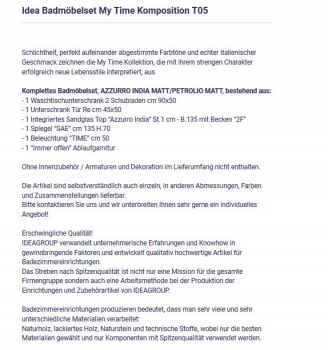 Badmöbelset Komposition T05 von Idea My Time