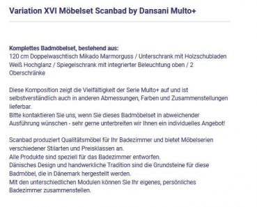 Badmöbelset Multo+ Variation XVI von Scanbad by Dansani