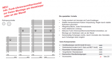 Bemm Asymo RFD EK Elektro-Badheizkörper Handtuchheizkörper weiß seitlich offen