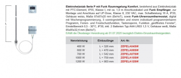 Preview: Bemm Elektrozubehör Heizstäbe ZEPEL und ZENEL