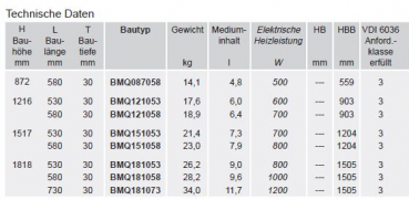 Bemm Mido Q EK-R Elektro-Badheizkörper digitales Thermostat Handtuchheizkörper weiß