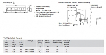 Bemm Plawa Purline Glas-Edition Designheizkörper Elektroheizkörper