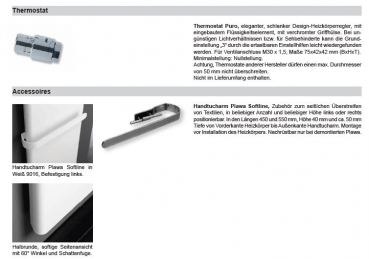 Bemm Plawa Softline Plan-Bad-/Raumwärmer Design-Heizkörper Handtuchheizkörper