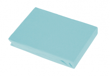 Berk Esoterik Blume des Lebens Spannbetttuch Beach-Blue 180-200x200cm mit Rosenquarz