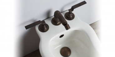 Bleu Provence Bidet-Armatur Wasserhahn Metropolitan RBMT307, große Auswahl an Oberflächen und Griffen, Retro-Design für Ihr Traumbad