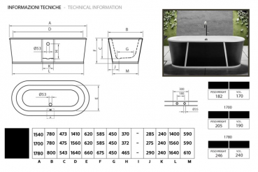 Bleu Provence Pure freistehende Badewanne aus Gusseisen mit exklusiver Außenseite, Design für Ihr Traumbad