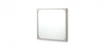 Bleu Provence Industrial Designspiegel Metall 90 x 60cm zur Wandmontage, Retro-Design für Ihr Traumbad