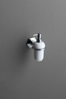 Bleu Provence Lux Keramik Seifenspender zur Wandmontage, Retro-Design für Ihr Traumbad