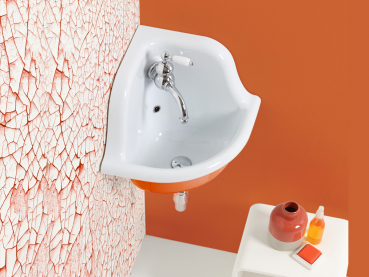 Bleu Provence True Colors Wandwaschbecken in Ecke / Eckmontage für Kinder oder das bunte Traumbad