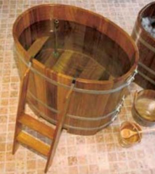 Blumenberg Sauna-Tauchbottich Tauchbecken oval