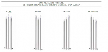 Brandoni Pipes Line Designheizkörper Dekorationsobjekt Orgelpfeifen