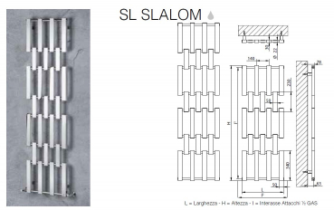 Brandoni Slalom Designheizkörper mit skulpturaler Note