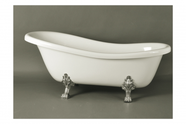 Börsting Nostalgie-Badewanne Mineralguss Marie groß 30100b freistehend, Luxus-Design für Ihr Traumbad