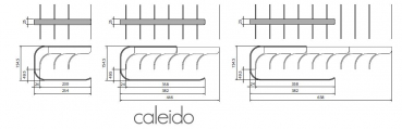 Caleido Designheizkörper Brasilia vertikal exklusiver Heizkörper