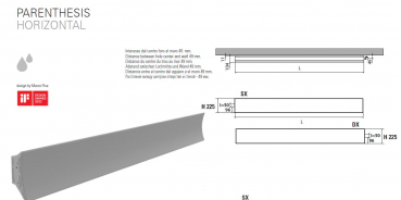 Caleido Designheizkörper Parenthesis horizontal exklusiver Heizkörper